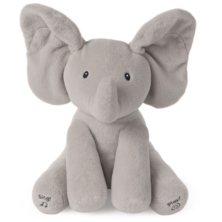 Baby GUND, Peluche animée Flappy l'éléphant, gris, 30,5 cm