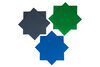 Strictly Briks - Stackable Baseplates - 10" x 10" - 32 x 32 pegs - 6 Baseplates - Blue, Gray, Green