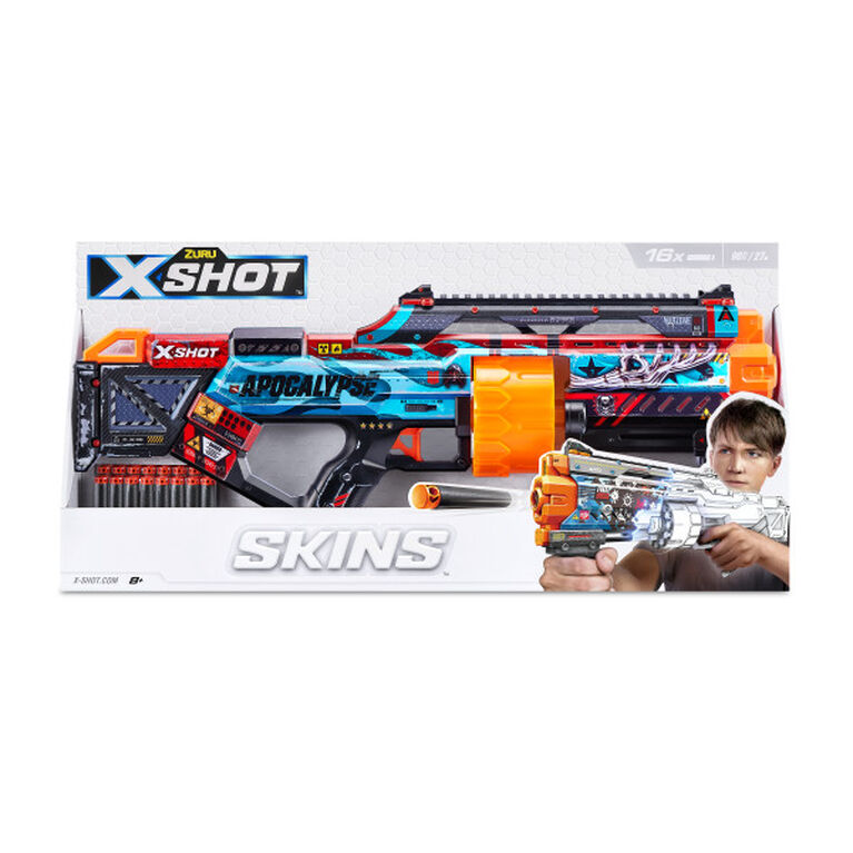 X-Shot Skins Last Stand Dart Blaster - Apocalypse (16 fléchettes) par ZURU