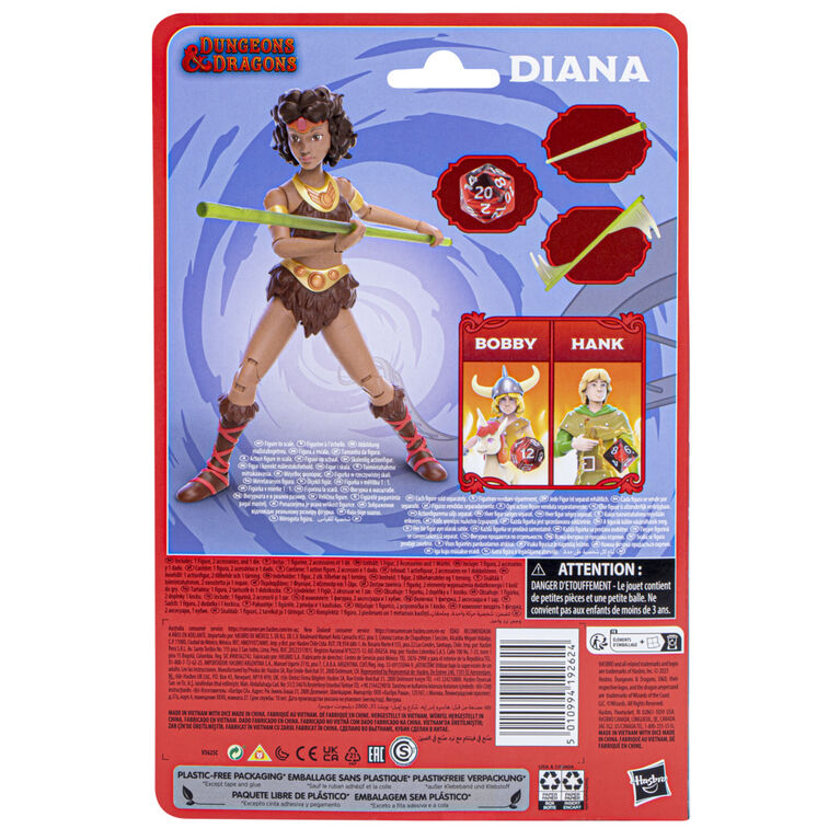 Dungeons and Dragons Cartoon Classics 6-Inch-Scale Diana the Acrobat Action  Figure, DandD 80s Cartoon, Includes d8 from Exclusive DandD Dice Set | Toys  R Us Canada