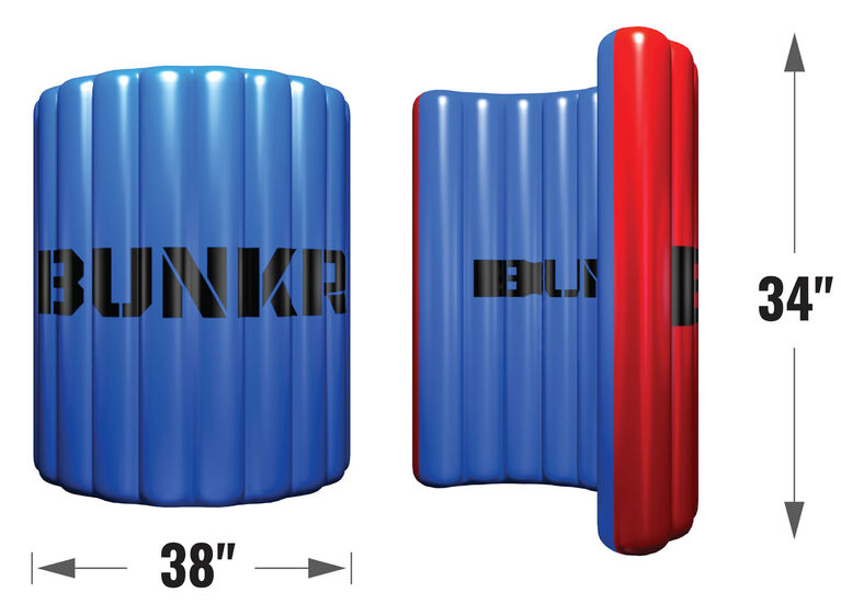 BUNKR Battlezones Competition Pack Red vs Blue Inflatable Game