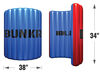 BUNKR Battlezones - Competition Pack - Red vs Blue - Inflatable Game Field - 4 Piece Set