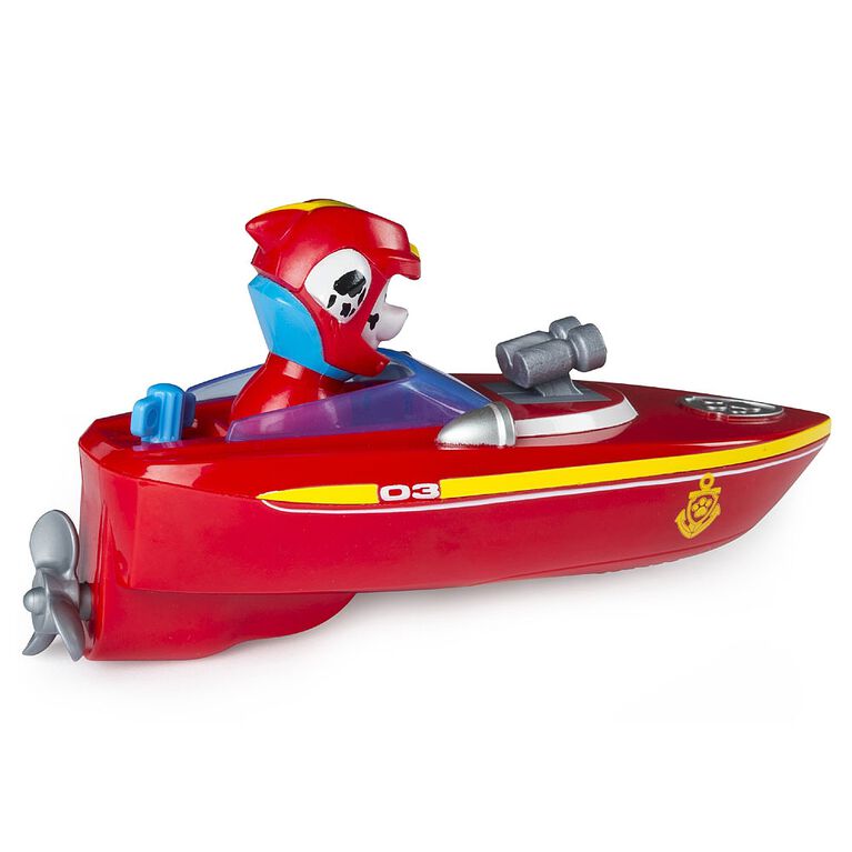 Paw Patrol - Chiot pour le bain et son bateau Sea Patrol - Marcus