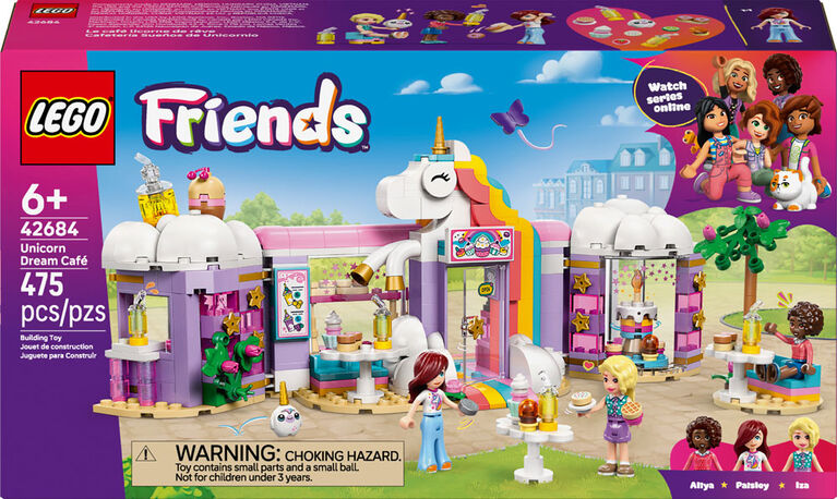 LEGO Friends Le Caf&eacute; Licorne de R&ecirc;ve - Ensemble de construction - Jouet de Simulation sur le Th&egrave;me des Licornes, avec 3 minipoup&eacute;es - 42684