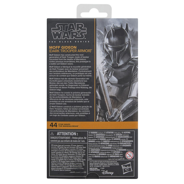 Star Wars The Black Series Moff Gideon (Dark Trooper Armor), Star Wars: The Mandalorian Premium Collectible 6 Inch Action Figure