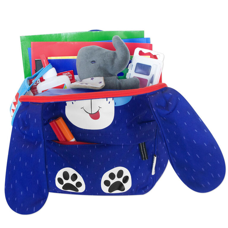 ZOOCCHINI - Toddler, Kids Everyday Square Backpack - Daycare, Nursery, Kindergarten, School Bag - Duffy the Dog