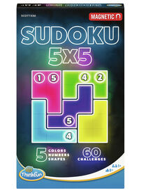 ThinkFun Sudoku 5x5 Puzzle Magn&eacute;tique de Voyage : Une nouvelle version amusante et &eacute;nergique du jeu classique ! - &Eacute;dition anglaise