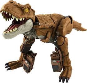 Jurassic World-Course-poursuite rugissante-Tyrannosaure et camion