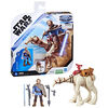 Star Wars Mission Fleet Traversée de Tatooine, figurines articulées de 6 cm Ben Kenobi et Eopie