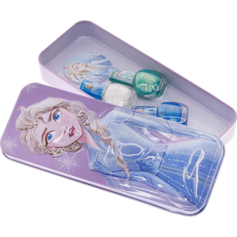 Frozen Ll -3 Pack Nail Polish With File & Tin - Elsa