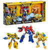 Transformers Toys Buzzworthy Bumblebee Deluxe Heroes of Cybertron 3-Pack Action Figures, 5-inch - R Exclusive