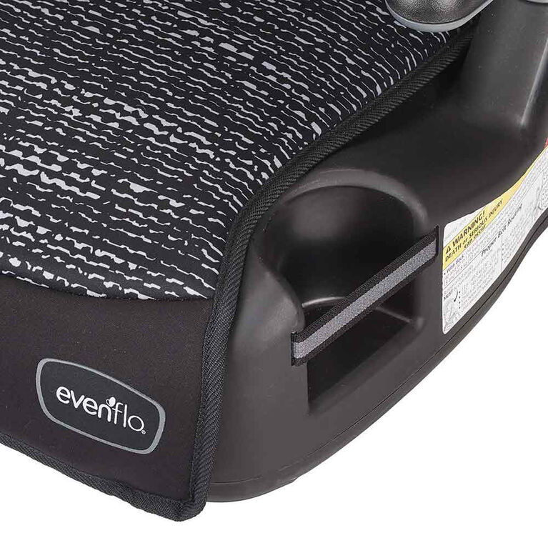 Evenflo Big Kid Amp High Back Belt-Positioning Booster Car Seat - Static Black