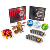 Bakugan, Battle Pack 5 personnages, Aurelus Cloptor et Pyrus Trhyno, Cartes à collectionner et créatures transformables