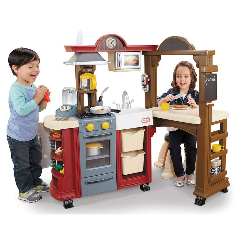 Little Tikes - cuisinette & restaurant - rouge. - Notre Exclusivité