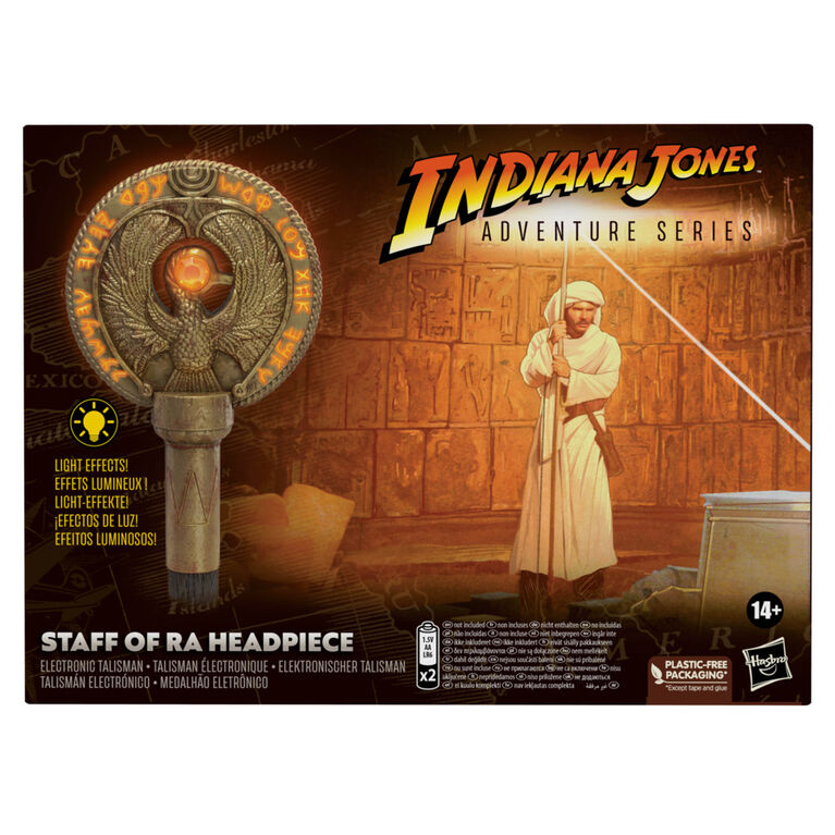 Indiana Jones and the Raiders of the Lost Ark Adventure Series Staff of Ra Headpiece, Light FX, Indiana Jones Costume