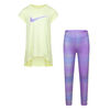 Nike Printed Leggings Set - Rush Fuchsia - Size 6X