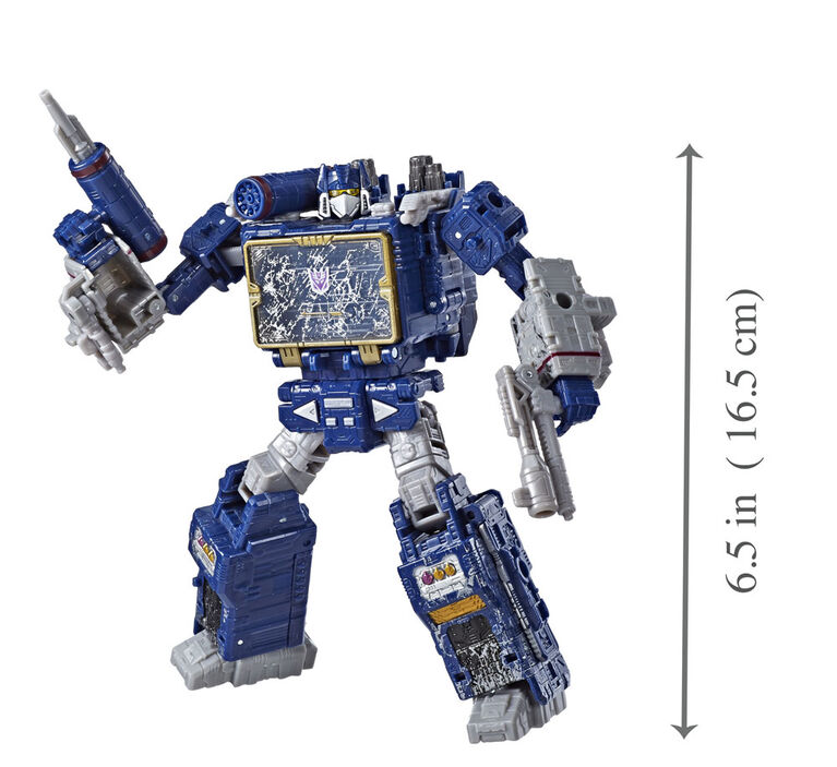 Transformers Generations War for Cybertron, figurine voyageur Soundwave WFC-S25, gamme Siege.