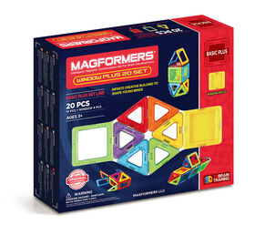 Magformers Window Plus 20 Pieces Rainbow Colors - English Edition