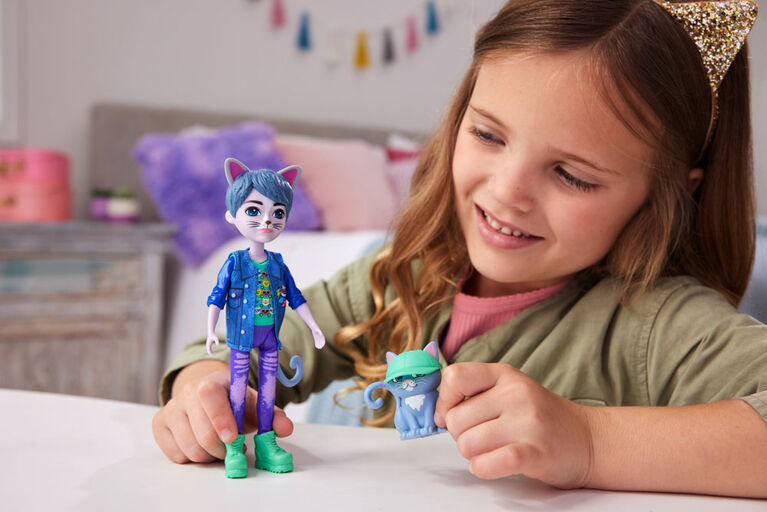 Enchantimals Dolls, Glam Party Cole Cat Doll and Figure - R Exclusive