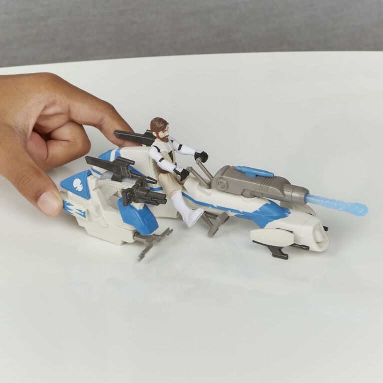 Star Wars Mission Fleet Expedition Class Obi-Wan Kenobi Jedi Speeder Chase 2.5-Inch-Scale Figure and Vehicle