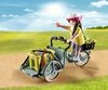 Playmobil - Cycliste avec vélo et remorque avant