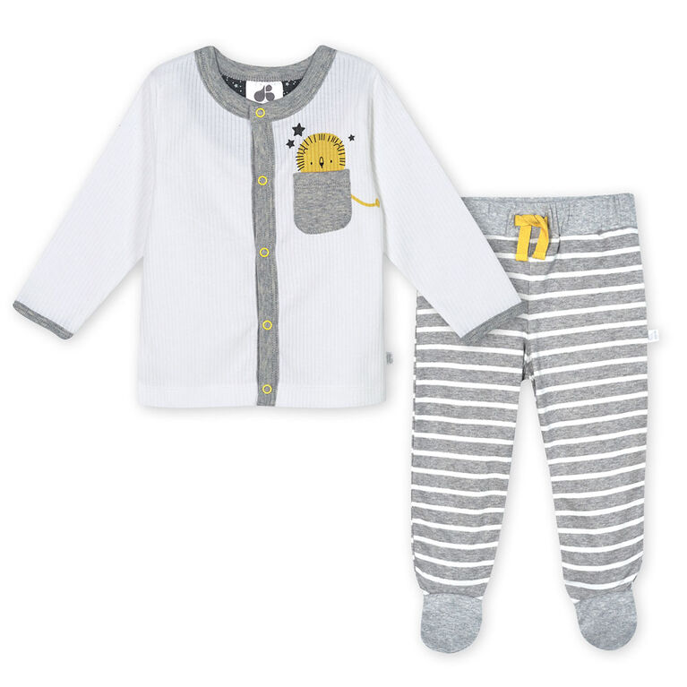 Just Born Baby Boys 3 Piece Organic Take Me Home Set Lil Lion