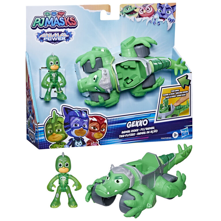 PJ Masks Animal Power Catboy Animal Rider Deluxe Vehicle Preschool Toy, Cat Stripe King Toy with Catboy Action Figure - English Edition