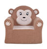 Little Loungers Fauteuil pour enfants en peluche - Singe