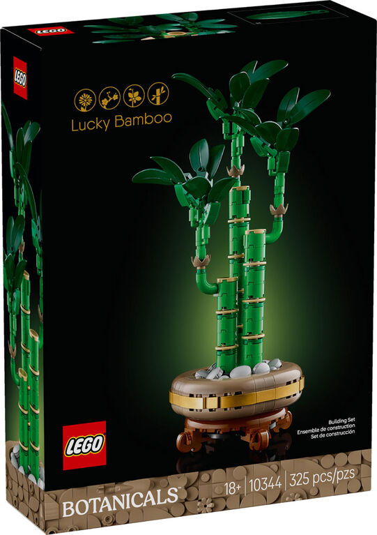 LEGO Botanicals Lucky Bamboo Building Set - Fake, Artificial Plants for Indoor Home Décor - 10344