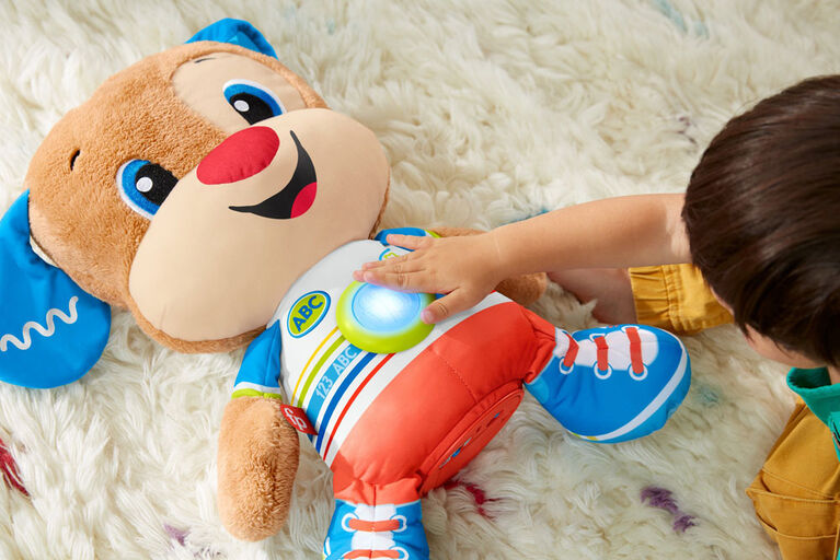 Fisher-Price - Rires et Éveil - So Big Puppy, peluche pour tout-petits - Version Française