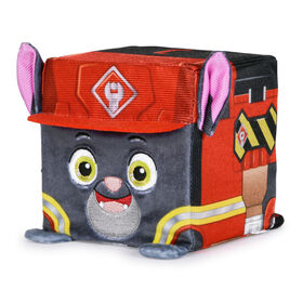 Rubble and Crew Stuffed Animals, Charger, 4-Inch Cube-Shaped Plush Toy
