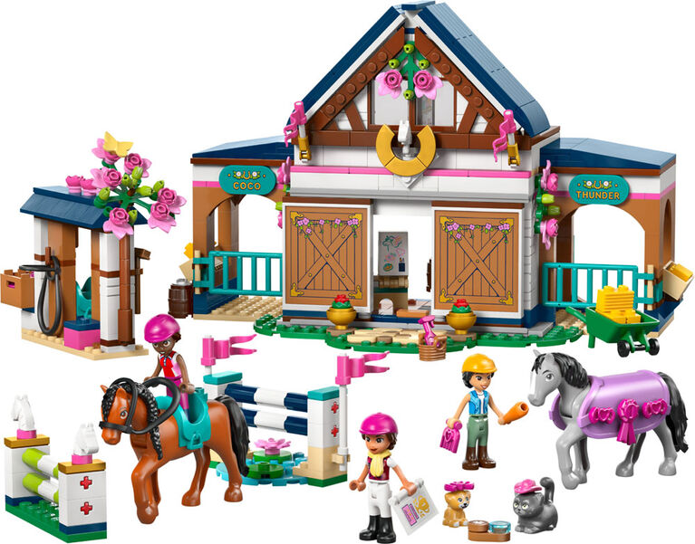 LEGO Friends L'&Eacute;curie et l'&Eacute;cole d'&Eacute;quitation - 3 Minipoup&eacute;es, 2 Chevaux, 1 Chat, 1 Chiot - 42688