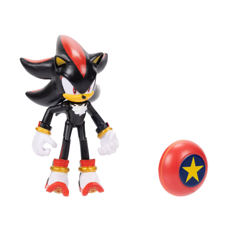 Sonic 4 Inch Figure - Modern Shadow with Star Spring