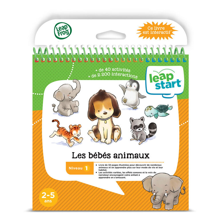 LeapFrog LeapStart Les bébés animaux - Livre d'activités - Édition française