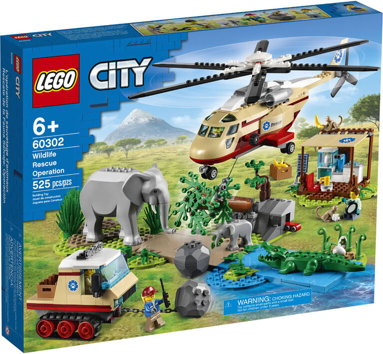 LEGO City Wildlife L'opération de sauvetage d'animaux 60302 (525 pièces)