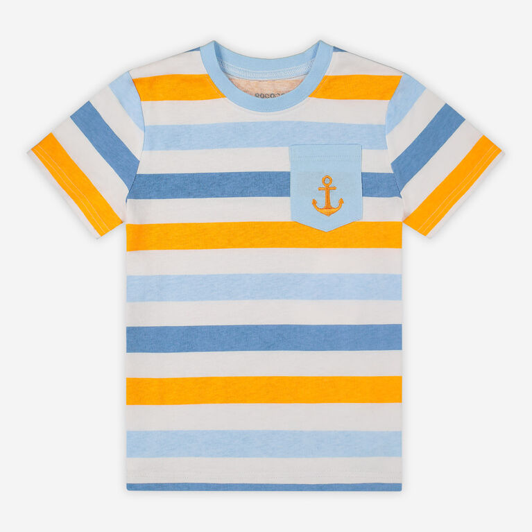 Rococo Short Sleeve Top Anchor White