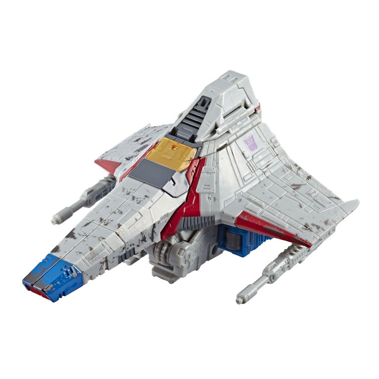 Transformers Generations War for Cybertron, figurine Starscream WFC-S24 de luxe, gamme Siege.