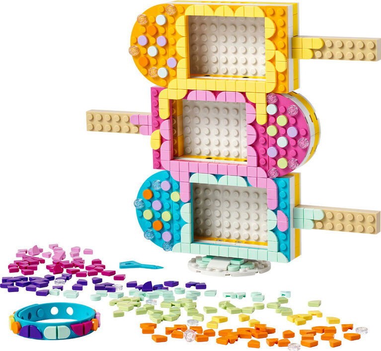 LEGO DOTS Ice Cream Picture Frames and Bracelet 41956 DIY Craft Kit (474 Pieces)