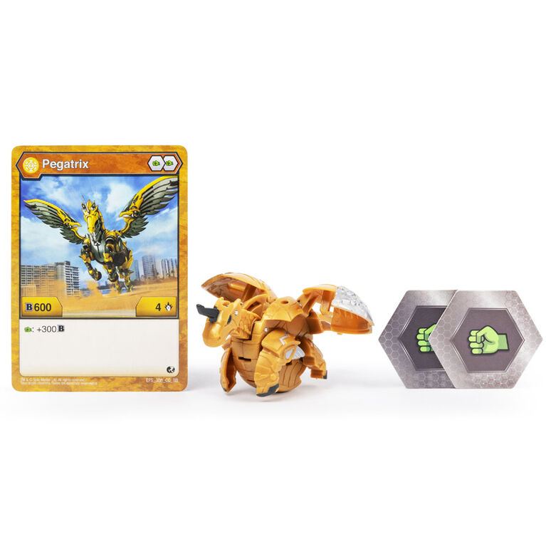 Bakugan, Aurelus Pegatrix, 2-inch Tall Collectible Action Figure and Trading Card