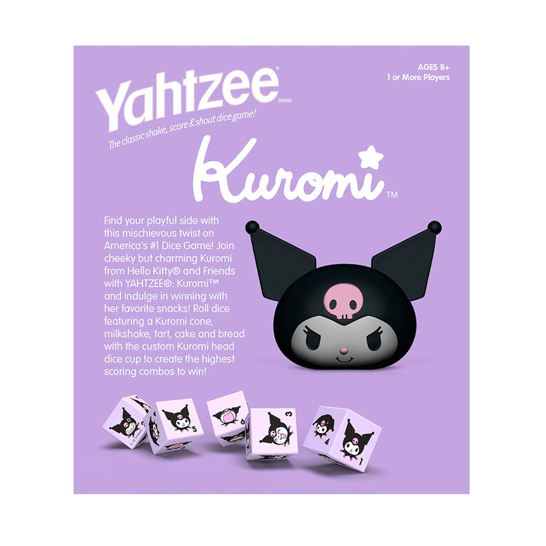 USAopoly YAHTZEE: Kuromi - English Edition