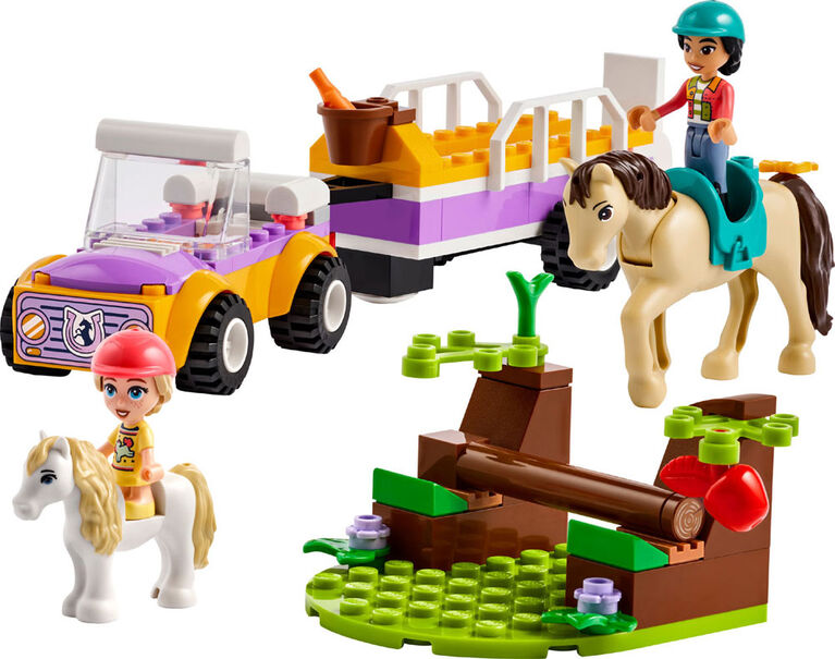 Jouet LEGO Friends La remorque du cheval et du poney 42634