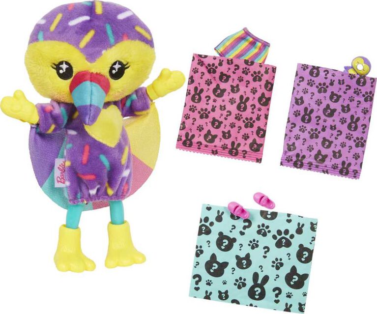 Barbie Cutie Reveal Chelsea Doll and Accessories, Jungle Series, Toucan-Themed Small Doll Set
