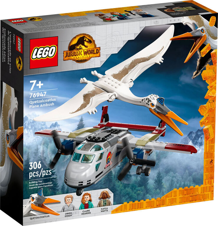 LEGO Jurassic World Quetzalcoatlus Plane Ambush 76947 Building Kit (293 Pieces)