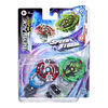 Beyblade Burst Surge Speedstorm, pack de 2 toupies de compétition Origin Achilles A6 et Tyros T6