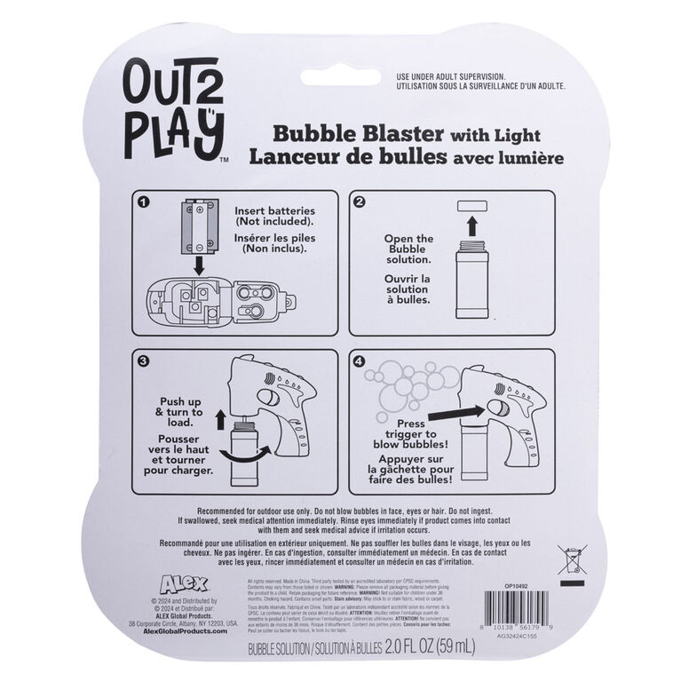 O2P Bubble Blaster With Light