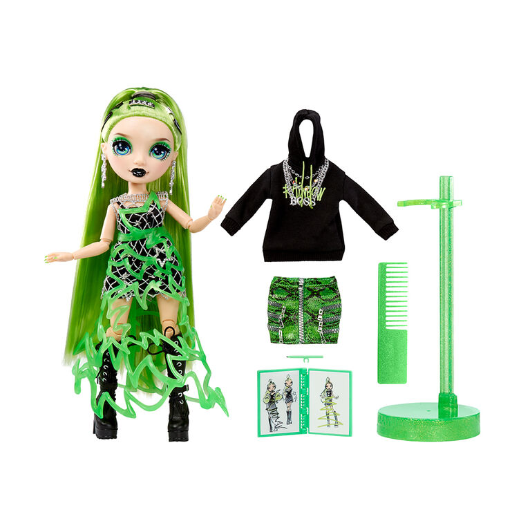 Rainbow High Fantastic Fashion Jade Hunter - Green 11" Fashion Doll and Playset