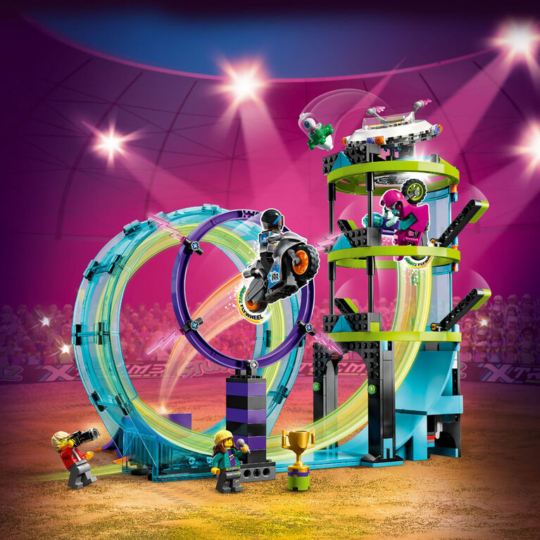 LEGO City Le défi de cascades suprême 60361 Ensemble de jeu de construction (385 pièces)