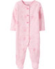 Carter's Elephant Snap-Up Cotton Sleep & Play - Pink, 6 Months