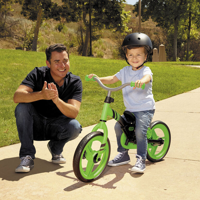 Vélo vert d'apprentissage My First Balance-to-Pedal pour enfants -12 pouces - Notre exclusivité