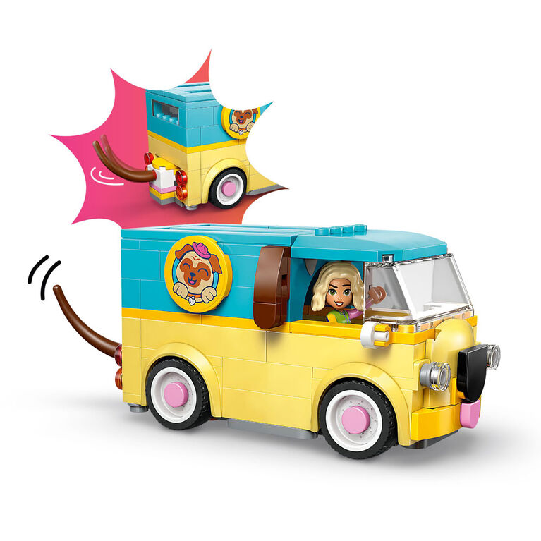 LEGO Friends La Camionnette d'Accessoires pour Animaux avec 2 MInipoup&eacute;es, ainsi qu'un Chaton, un Chien et une Grenouille - 42678